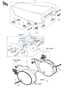 KX 80 A [KX80] (A1-A2) [KX80] drawing SEAT_SIDE COVERS