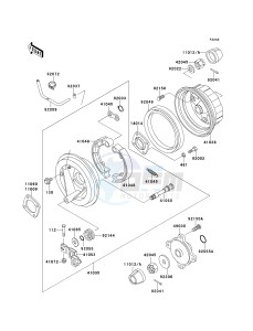 KLF 300 C [BAYOU 300 4X4] (C5-C9) [BAYOU 300 4X4] drawing REAR HUB