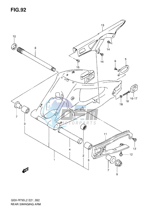 REAR SWINGING ARM L2