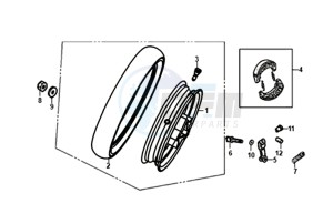 JET 14 45KMH 50 (L8) EU EURO4 drawing REAR WHEEL