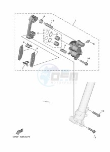 YZ65 (BR8F) drawing FRONT BRAKE CALIPER