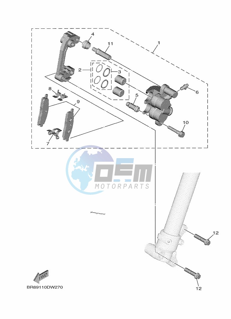 FRONT BRAKE CALIPER