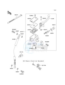 EX 500 D [NINJA 500R] (D6-D9) [NINJA 500R] drawing FRONT MASTER CYLINDER