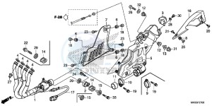 CBR1000SG CBR1000 - Fireblade SP Europe Direct - (ED) drawing EXHAUST MUFFLER