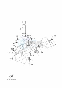 F130AETX drawing PROPELLER-HOUSING-AND-TRANSMISSION-2