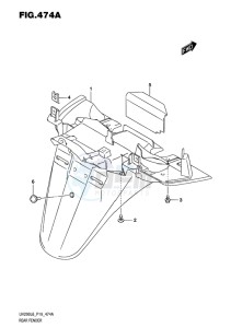 UH200 BURGMAN EU drawing REAR FENDER