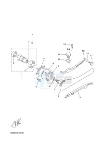 YP125RA (ABS) X-MAX 250 ABS (2DL6 2DL6 2DL6 2DL6) drawing CAMSHAFT & CHAIN