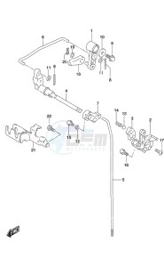 DF 20A drawing Clutch Rod Remote Control