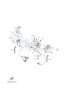 MTN850 MTN-850-A MT-09 ABS (BS29) drawing HANDLE SWITCH & LEVER