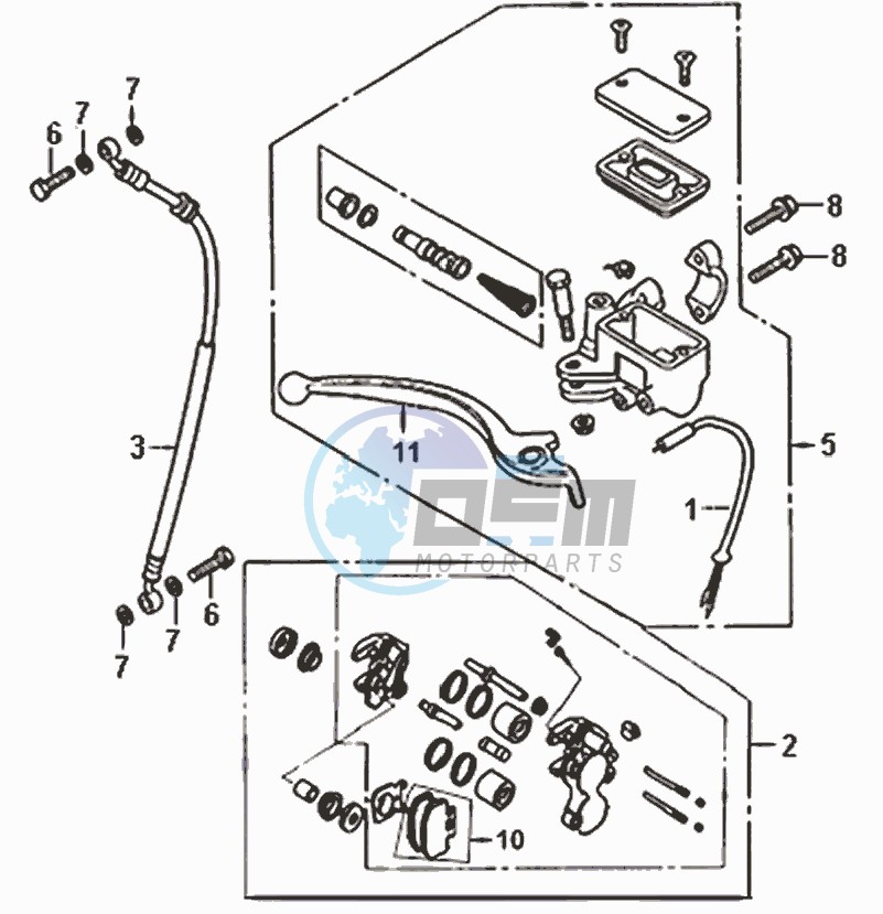 BRAKE CALIPER FOR / BRAKE LEVER / BRAKE LINES