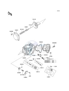 KVF 650 B [PRAIRIE 650 4X4 ADVANTAGE CLASSIC] (B2) [PRAIRIE 650 4X4 ADVANTAGE CLASSIC] drawing CARBURETOR PARTS