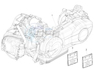 Primavera 150 4T 3V iGET ABS (EMEA) drawing Engine, assembly