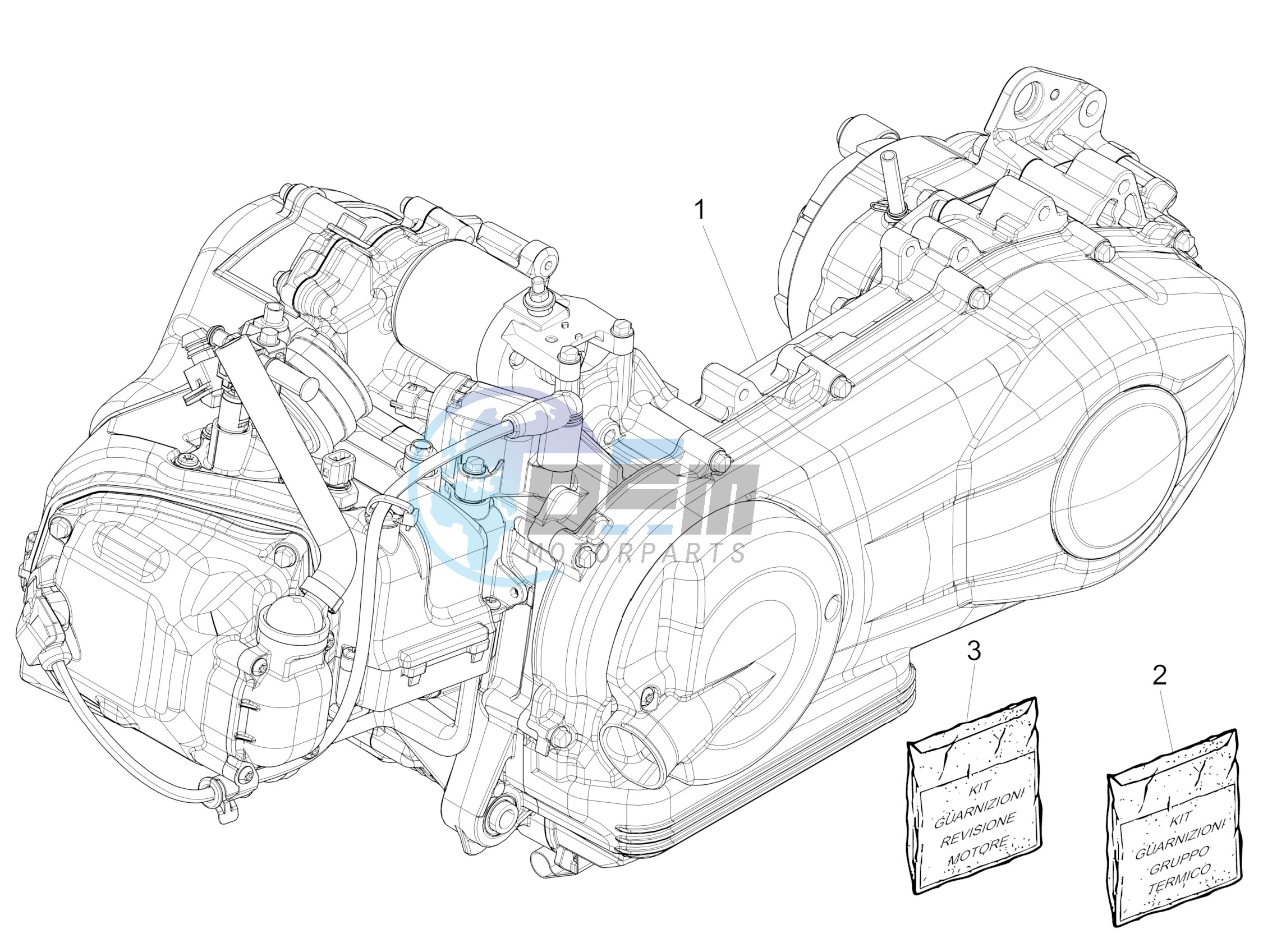 Engine, assembly