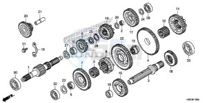 TRX500FM6H Europe Direct - (ED) drawing TRANSMISSION