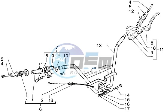 Handlebars - Master cylinder