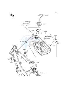 KX250F KX250ZGF EU drawing Fuel Tank