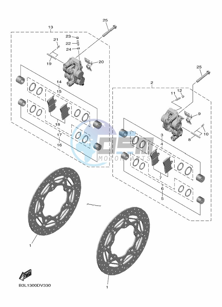 FRONT BRAKE CALIPER