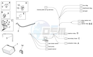 Tuono V4 1100 Factory (EMEA, APAC) (AU, EU, HK, JP, MAL, RC, S, T, TH) drawing Electrical system II