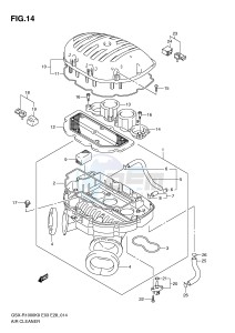 GSX-R1000 (E3-E28) drawing AIR CLEANER