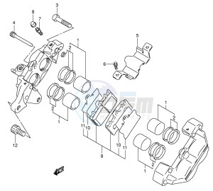 VL1500 (E2) drawing REAR CALIPER (MODEL K2 K3 K4)