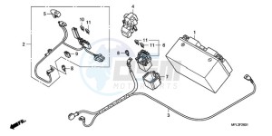 CBR1000RA9 UK - (E / ABS MKH MME REP) drawing BATTERY (CBR1000RA)