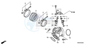 VT750CA9 UK - (E / MKH ST) drawing INTAKE MANIFOLD