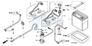 TRX420FMA Australia - (U / 4WD) drawing BATTERY