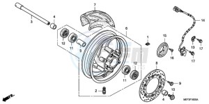 FJS400D9 Europe Direct - (ED) drawing FRONT WHEEL