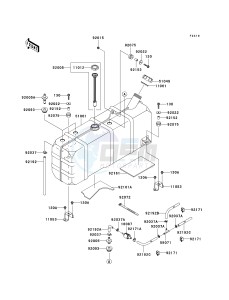 KAF 950 F [MULE 4010 DIESEL 4X4] (F9F-FAF) FAF drawing FUEL TANK