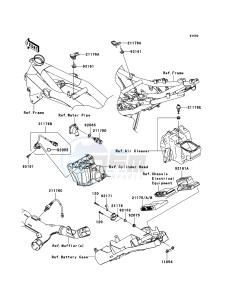 Z1000 ZR1000B9F FR GB XX (EU ME A(FRICA) drawing Fuel Injection