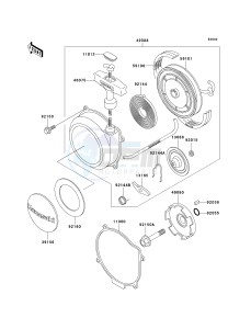 KVF 400 D [PRAIRIE 400] (D1-D4) [PRAIRIE 400] drawing RECOIL STARTER