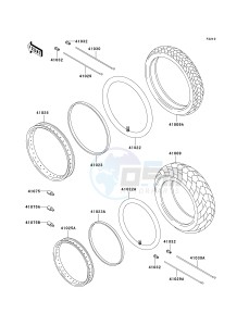 VN 800 A [VULCAN 800] (A6-A9) [VULCAN 800] drawing TIRES