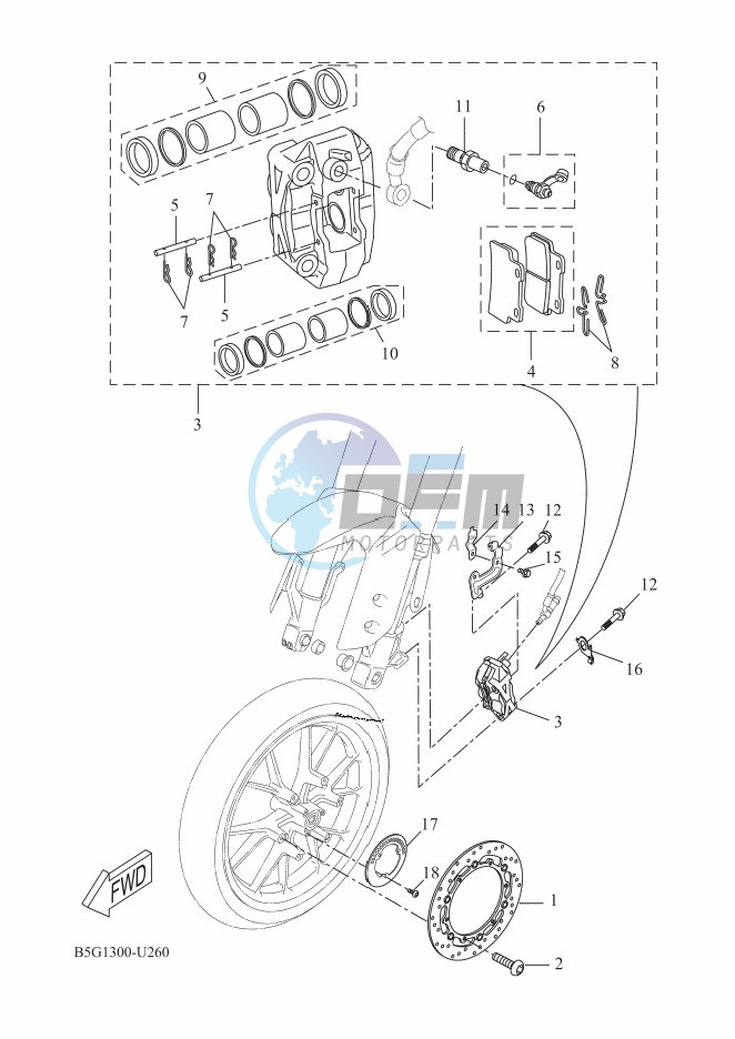 FRONT BRAKE CALIPER