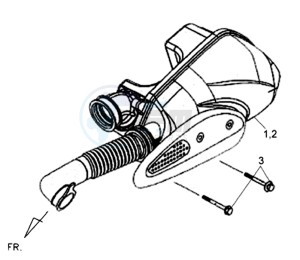 ORBIT 50 2T NAKED drawing AIRFILTER