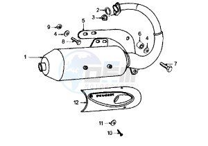 X–FIGHT - 100 cc drawing EXHAUST