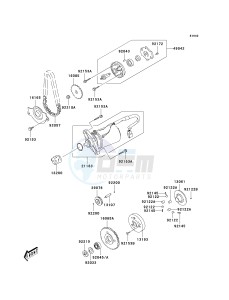 KSF 90 A [KFX90] (A7F-A9S) A9S drawing STARTER MOTOR