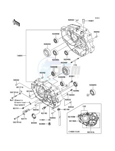 KLX250 KLX250SDF XX (EU ME A(FRICA) drawing Crankcase