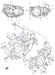 DR-Z400 (E1) drawing CRANKCASE