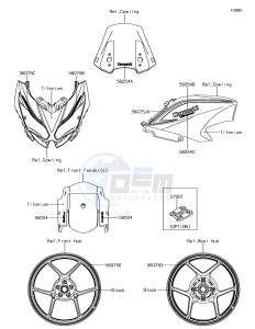 VERSYS 650 ABS KLE650FHF XX (EU ME A(FRICA) drawing Decals(Titanium)