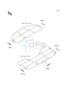 KVF 750 F [BRUTE FORCE 750 4X4I] (F8F) F8F drawing REFLECTORS