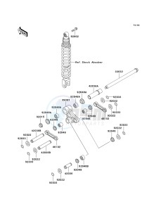 KL 250 D [KLR250] (D15-D19) [KLR250] drawing REAR SUSPENSION