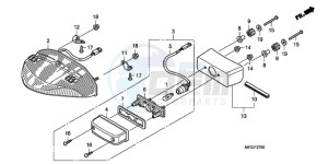 CB600FAA E / ABS MKH drawing TAILLIGHT