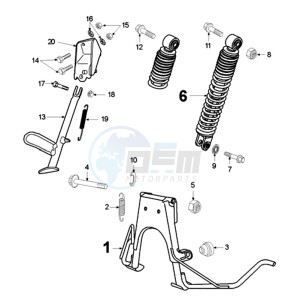 TKR MA BE drawing REAR SHOCK AND STAND