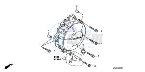 CBR600RRA BR - (BR) drawing GENERATOR COVER