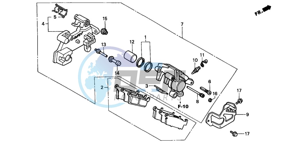 REAR BRAKE CALIPER