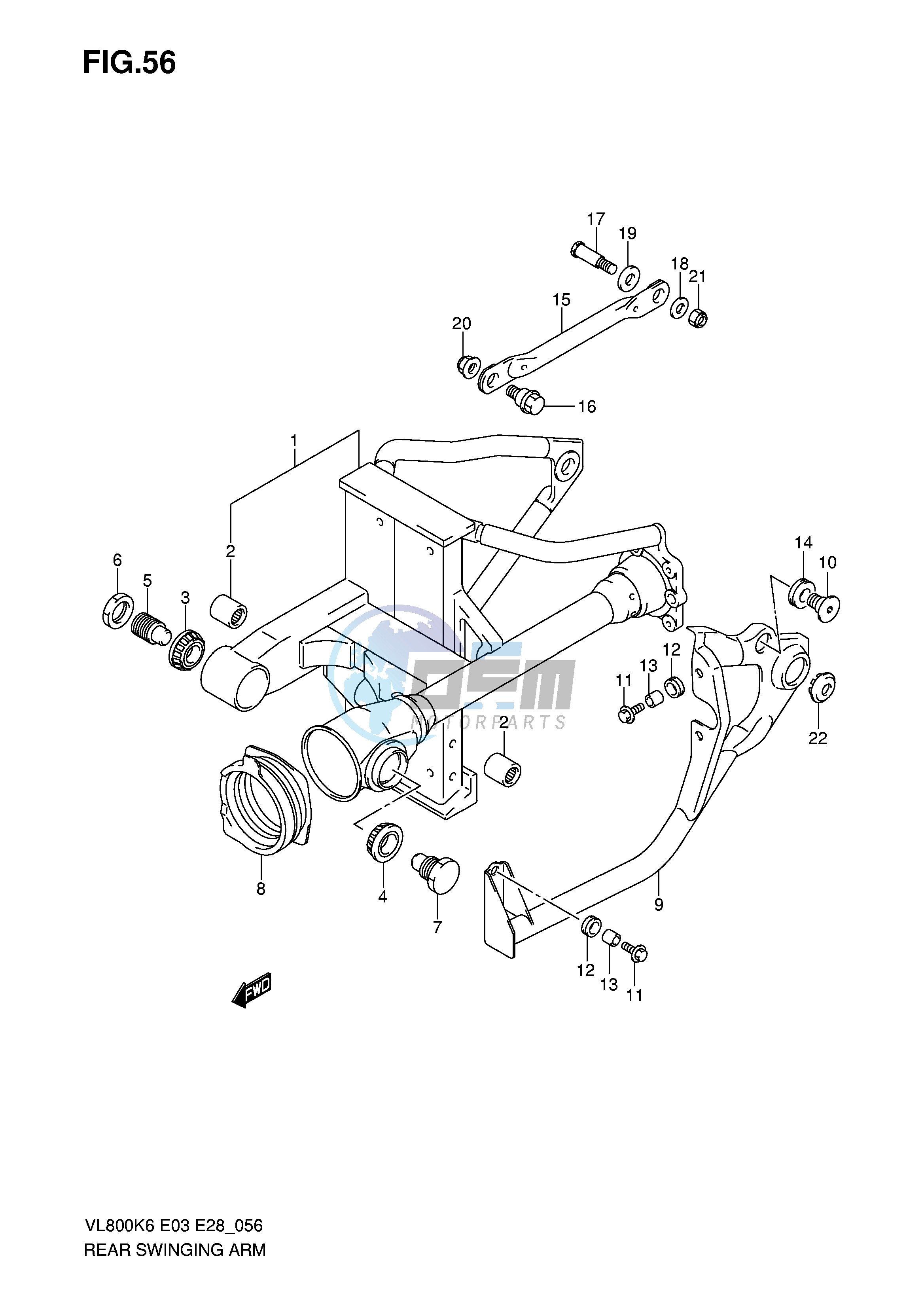 REAR SWINGING ARM