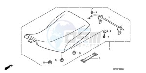 TRX500FPE9 Australia - (U / PS) drawing SEAT