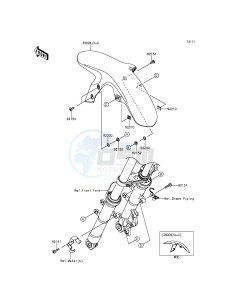 Z250SL ABS BR250FGF XX (EU ME A(FRICA) drawing Front Fender(s)