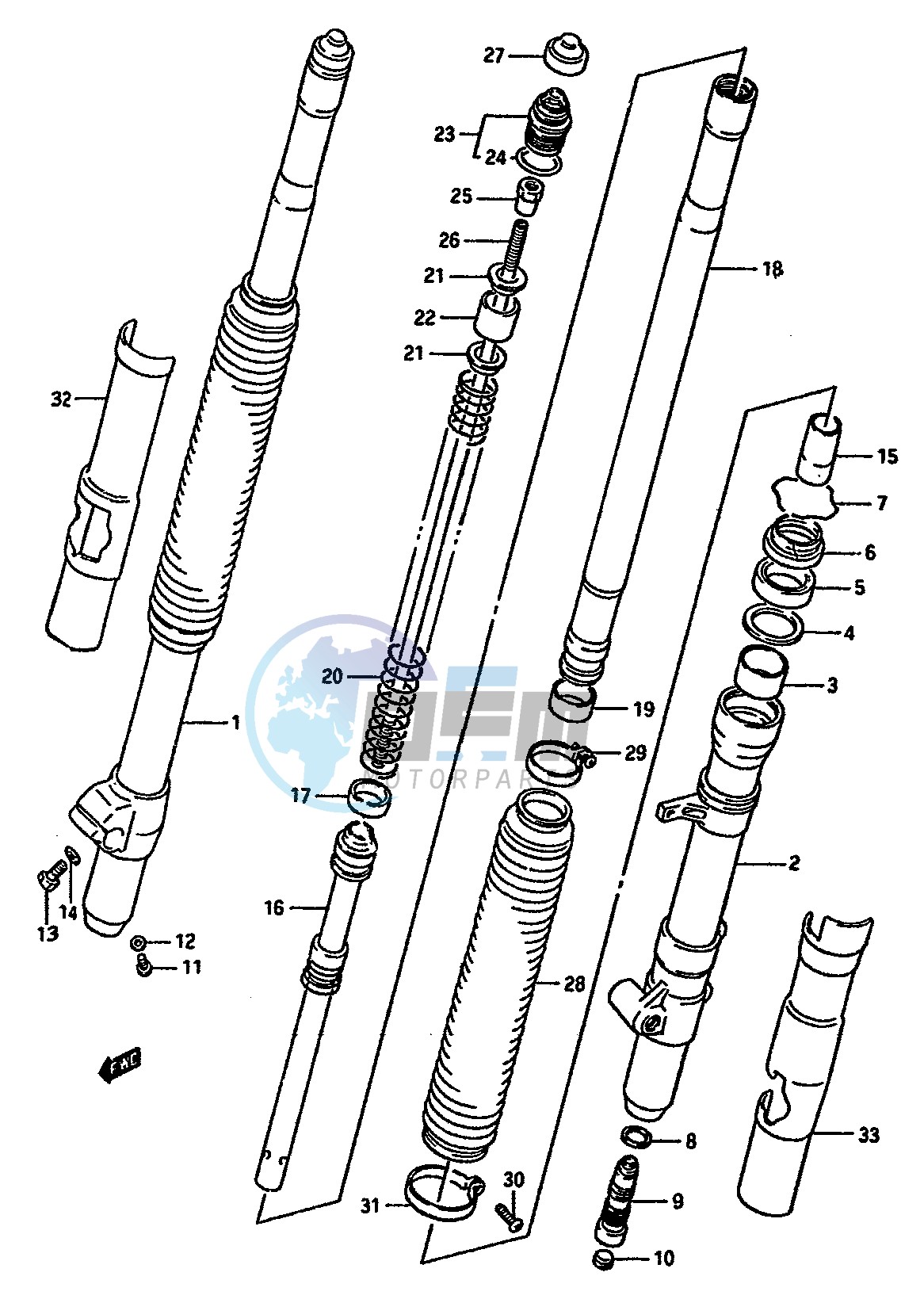 FRONT FORK (MODEL H)