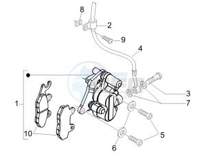 Fly 50 4t (NSE1000U03) drawing Brakes hose  - Calipers